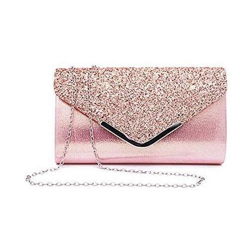 Gabrine Womens Shiny Sequins Bolsa De Noche Envelop Kn5dd