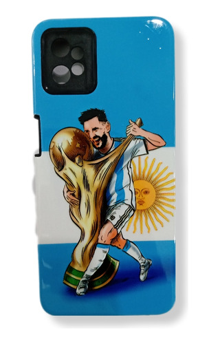 Funda Reforzada Messi Argentina Compatible Con Motorola G32