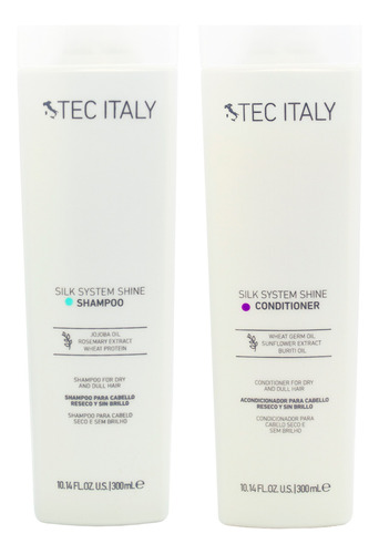 Tec Italy Silk System Shine Kit Shampoo Acondicionador Chico