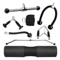 Comprar Combo Profesional Gimnasios Polea Agarres Multi Gym Barra
