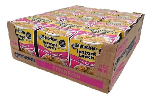 Sopa Instantánea Maruchan Sabor Camarón 64g, Caja De 12 Pzas
