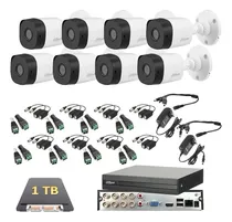 Comprar Kit Video Vigilancia 8 Cámaras 1080p Dahua Cctv 1 Tb Baluns