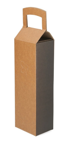 X5u - Caja Para 1 Botella Vino Champagne Tipo Maletín Cartón