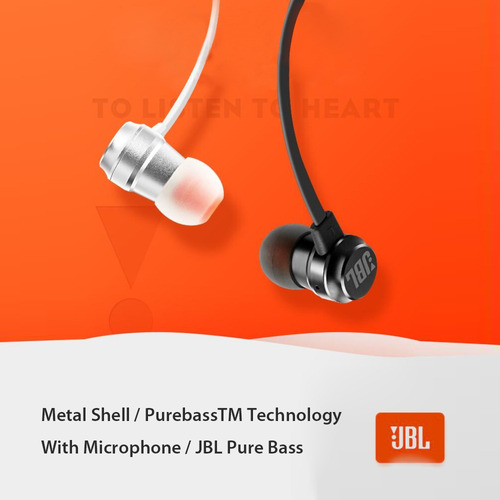 Aud¿fonos Intraurales Jbl T290 Pure Bass Sound.