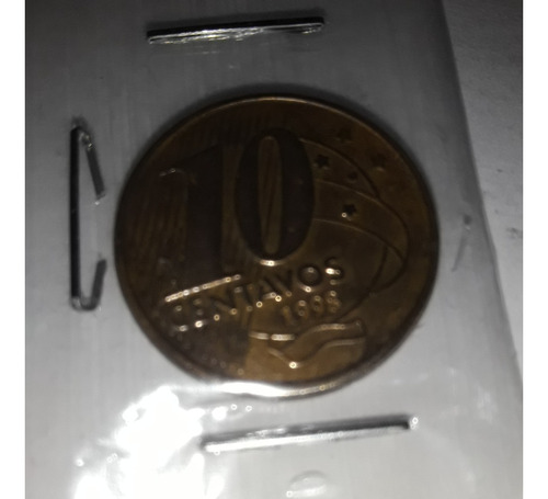 Moneda 10 Cent 1998 Brasil Km 649