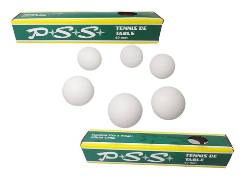 Paquete *6 Pelotas Juego Tenis De Mesa Ping Phong Set 40mm