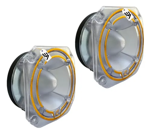 Kit 2 Tweeter Zetta Audio Z1 Stz-180 8ohms Acrílico/dourado