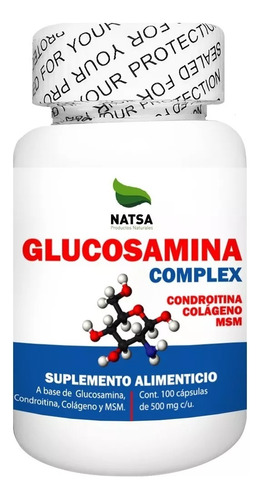 Natsa Glucosamina Complex Condroitina Y Colágeno 100 Cap Sfn