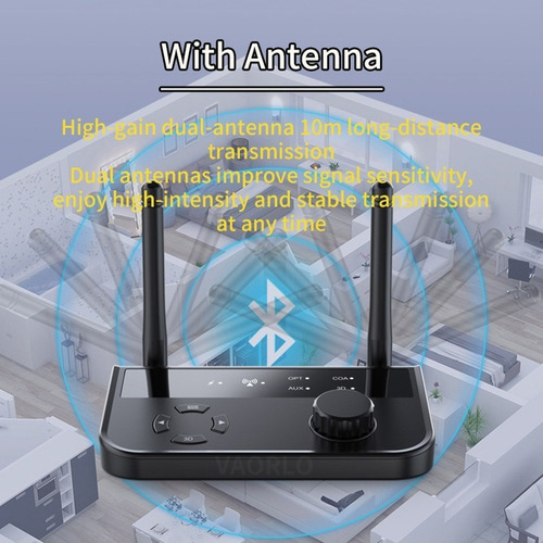Adaptador Coaxial Óptico De Receptor De Audio Bluetooth 5.3