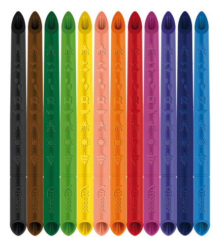 Lápis De Cor Escolar Infinity Maped 12 Cores Infantil