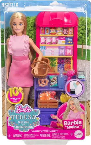 Conjunto Da Barbie Amizade De Teresa Supermercado Mattel - R$ 122,76