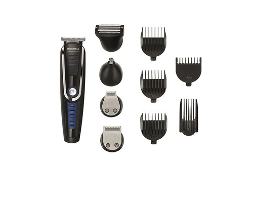 Imagem 2 de 8 de Máquina Cortar Cabelo Barba Mondial Super Groom 10x1 Bivolt