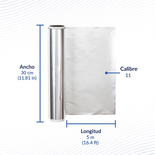 Rollo De Papel Aluminio Reyma Aluking´s De 5 Mts 1 Pieza