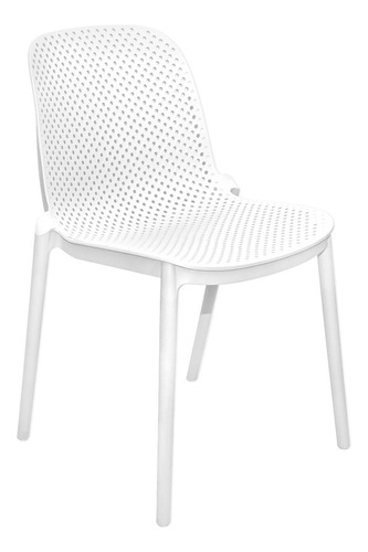 Silla Berlin S/posabrazos Blanca Pica