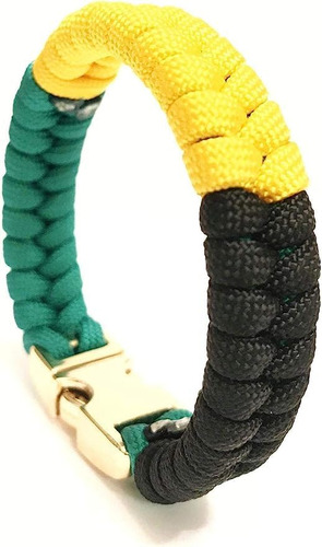 Tru550 Bandera De Jamaica Hombres Y Mujeres Paracord Pulsera