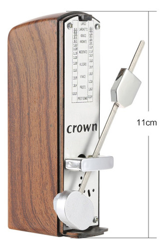 11cm Mini Metrónomo Mecánico Universal Metrónomo Portátil