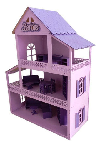Casa De Muñecas En Madera - Casa De La Barbie 
