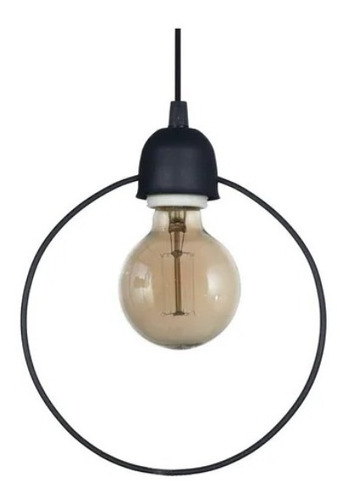 Colgante Geo Circulo Deco Vintage 1 Luz E27 Apto Led