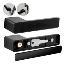 Comprar Qianmu Manija De Puerta De Privacidad Interior Con Cerradura, Palanca De Puerta Para Baño Y Recámara, Cerradura Reversible Con Llave Oculta,función Antibloqueo Y Diseño De Manija Integrada(cuadrado)