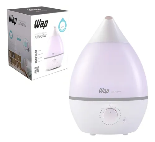 comprar Umidificador De Ar Ultrassonico Luminária Wap Air Flow Cor Branco e Cinza 127\u002F220V