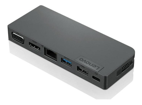 Hub Portátil Lenovo Powered Usb-c Preto 4x90s92381
