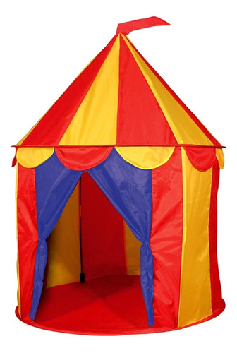 Red Floor Circus Tent Indoor Children Play House Outdoor Kid