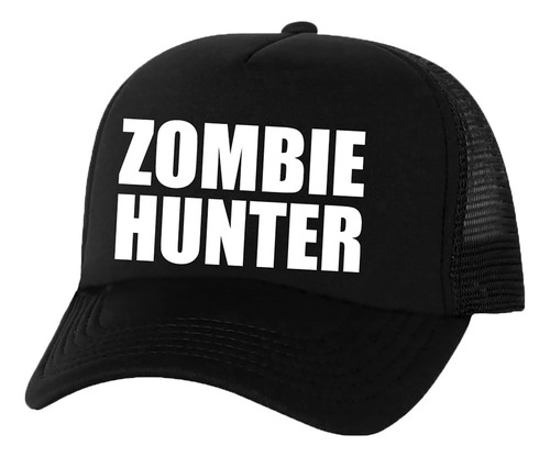 Gorra Zombie Hunter Truckers Mesh Snapback En Negro - Talla 