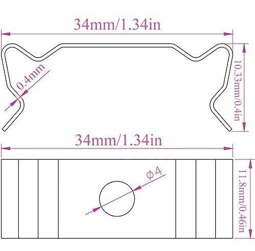 8pcs T8 Clips Soporte Percha Tornillo Autorroscante Tubo