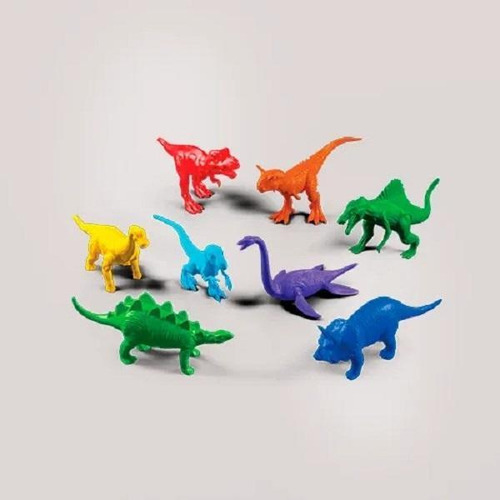 Reino Dos Dinossauros 8 Unidades Com Cenário Brinquedo