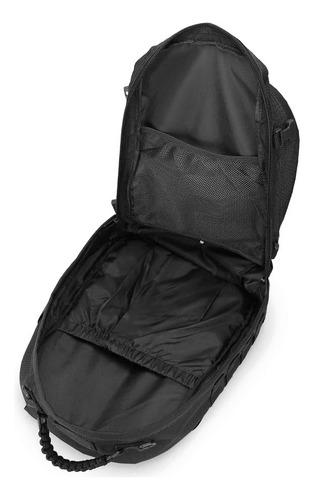 Mochila Táctica Militar 35l Molle Negra Para Senderismo