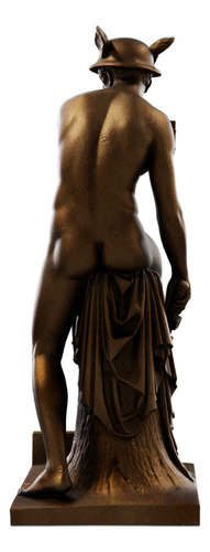 Estátua Mercúrio Mitologia Romana Estatueta - Hermes Cor Cor Cobre Antigo