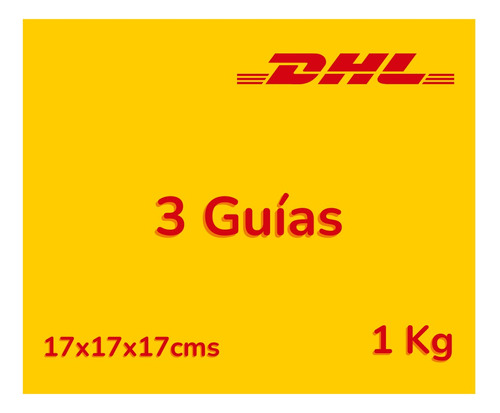 3 Guía Prepagada Día Siguiente Dhl 1kg