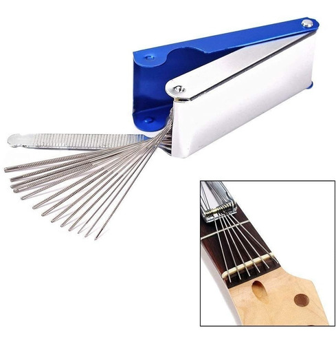 Imagen 2 de 5 de Set 13 Limas Para Cejilla Multiuso Guitarra Bajo Luthier S.