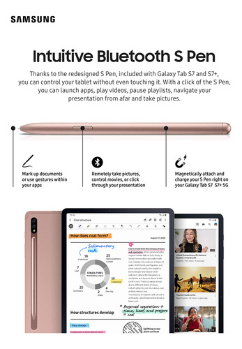 Tableta Samsung Galaxy Tab S7 | S7+ Con S Pen Mystic Bronze