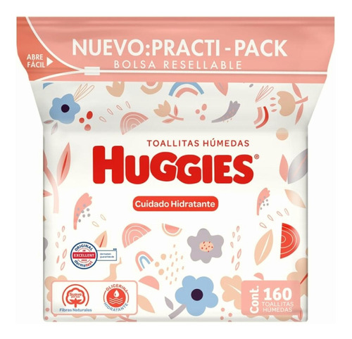 Practi Pack Huggies Cuidado Hidratante Más Porta Toallitas