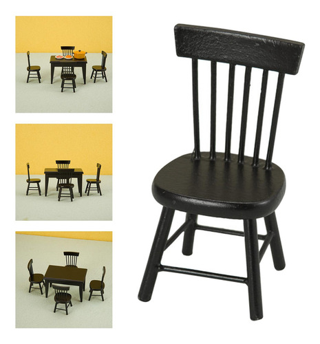 D Mini Muebles For Casa De Muñecas A Escala 1:12, Silla
