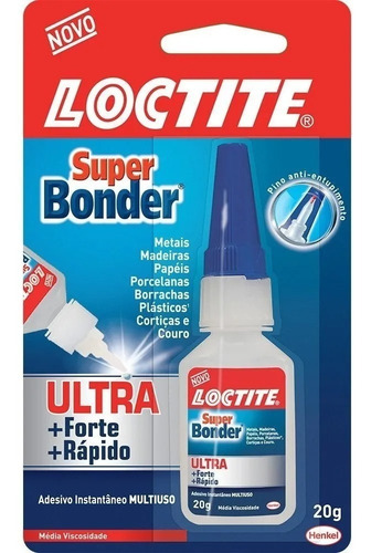 Imagen 2 de 5 de Pegamento Adhesivo Super Bonder X 20grs Loctite Ciano Ionlux
