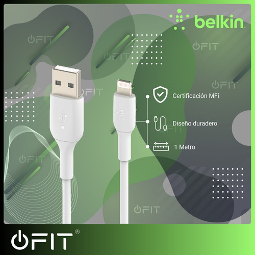 Cable Lightning Usb Belkin Original 1 Metro Apple