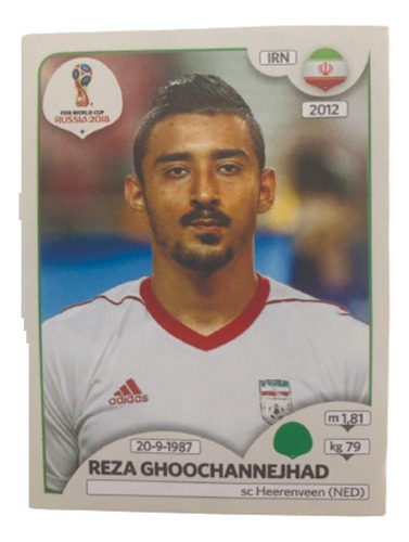 Figurinha Copa Do Mundo 2018 Reza Ghoochannejhad Nº190 Irã