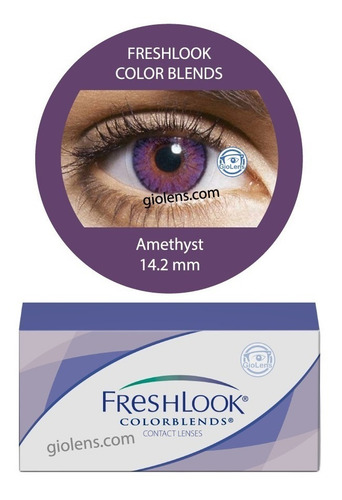 Pupilentes Freshlook Color Blends Tricolor Amatista