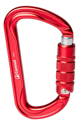 30kn Twist Bloqueo Mosquetón 7075 Aluminio Escalada Rojo