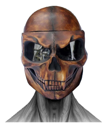 Casco Con Máscara De Halloween, Horror Cool Skull