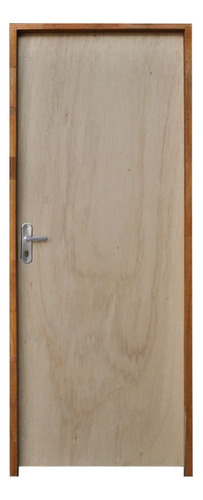 Kit Porta De Madeira 210x70cm Batente 14cm Fechadura