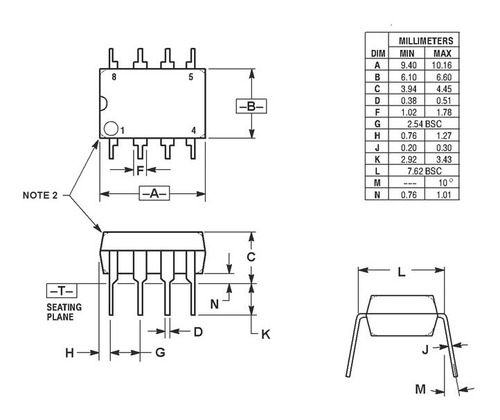 Circuito Integrado Tl072 Stmicroelectronics Dip-8 (5 Piezas)