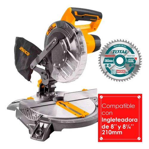 Disco Corte 8¼' Madera Total 48 Dientes Ingletadora