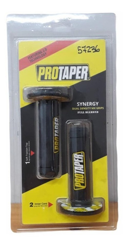 Puños Protaper Negro / Amarillo Antrax Motos