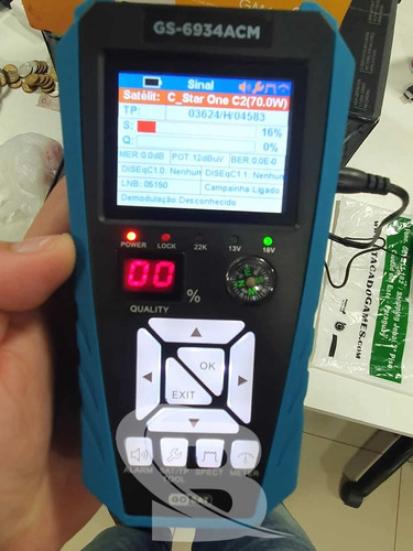 Imagem 6 de 6 de Localizador De Satélite Satlink Gosat Gs 6934 Acm 6933