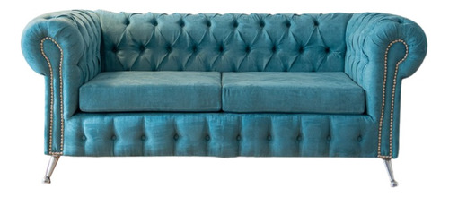 Sillon Chester Sofa Chesterfield 3 Cuerpos Tela Fabrica