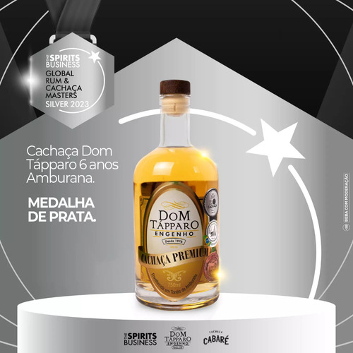 Cachaça Premium Amburana 6 Anos Dom Tápparo 700ml