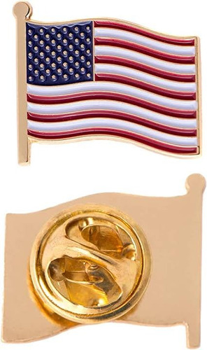 Pin Bandera Estados Unidos Calidad Premium Metálico Insignia